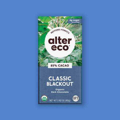 Alter Eco Classic Blackout Organic Dark Chocolate 85% Cacao 80g