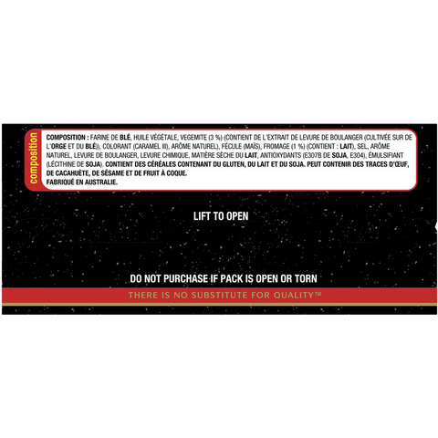 Arnott's Shapes Vegemite & Cheese Nutritional Information
