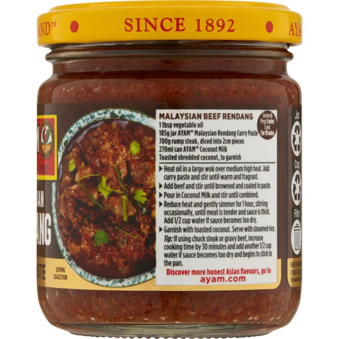 Ayam Malaysian Rendang Curry Paste 185g