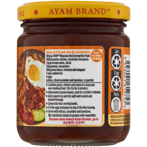 Ayam Malaysian Nasi Goreng Rice Paste 185g