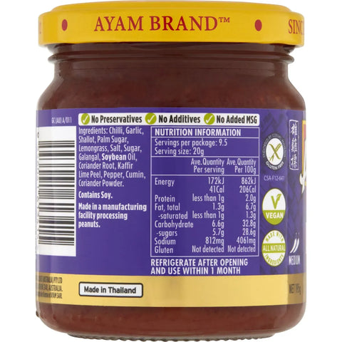 Ayam Thai Panang Curry Paste 195g