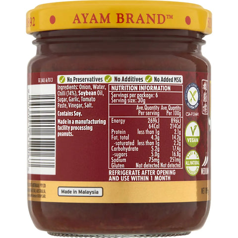 Ayam Thai Chilli Jam Stir Fry Paste 185g