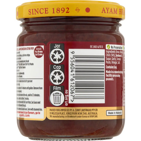 Ayam Thai Chilli Jam Stir Fry Paste 185g