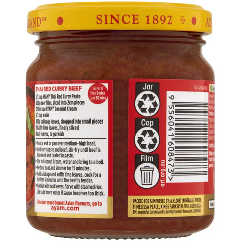 Ayam Thai Red Curry Paste 195g