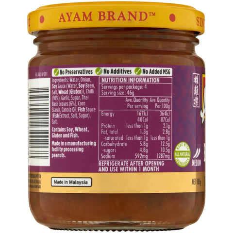 Ayam Thai Basil Chilli Medium Stir Fry Paste 185g