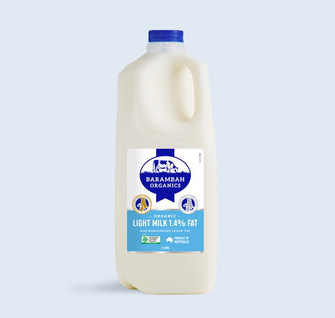 Organic Light Milk 1.4% Fat 2L