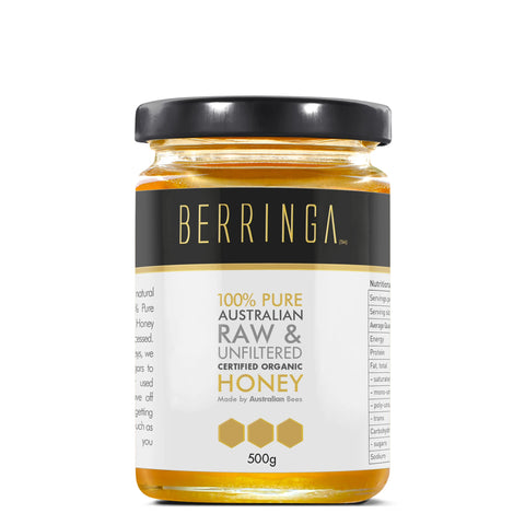 Berringa Eucalyptus Honey Raw Organic 500g