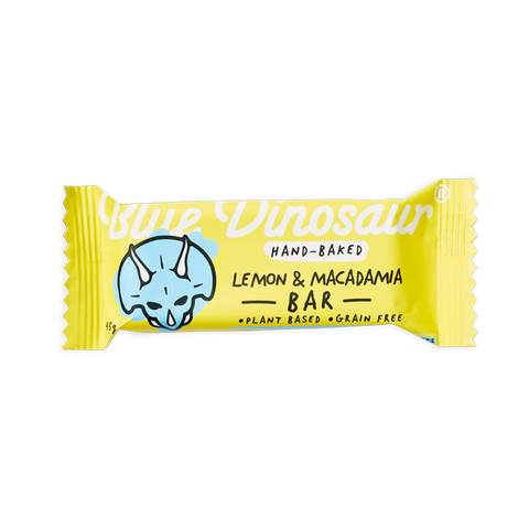 Blue Dinosaur Bar Lemon & Macadamia 45g