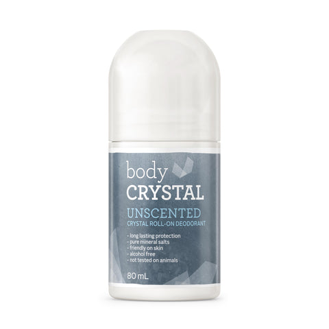 Body Crystal Unscented Roll-On Deodorant FF 80ml