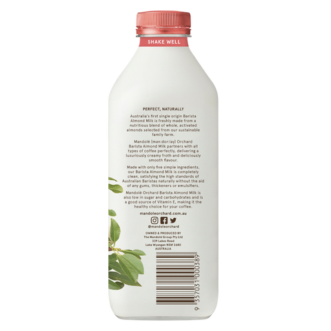 Barista Activated Australian Almond Milk 1L