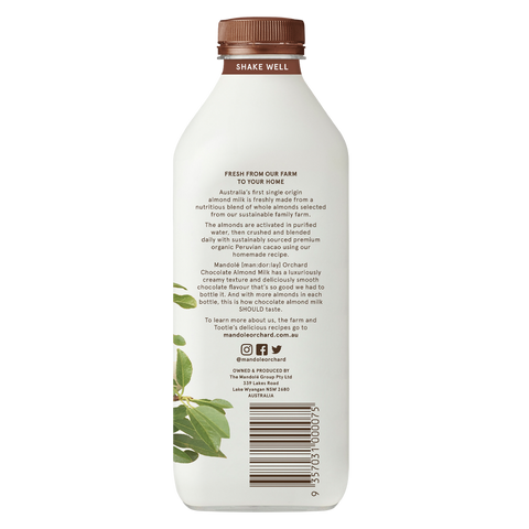 Chocolate Activated Australian Almond Milk 1L