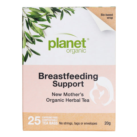 Planet Organic Breastfeeding Support Tea Bags | 25 Tea Bags