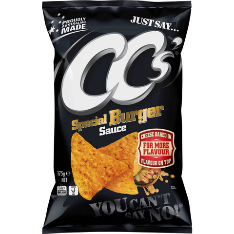 CC's Special Burger Sauce Chips, CC's Corn Chips, Burger Sauce Flavored Chips, Aussie Corn Chips, Burger Chips, Cheese Corn Chips, Corn Snacks