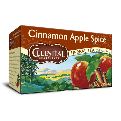 Celestial Tea Cinnamon Apple Spice Herbal Tea / 20 Tea Bags