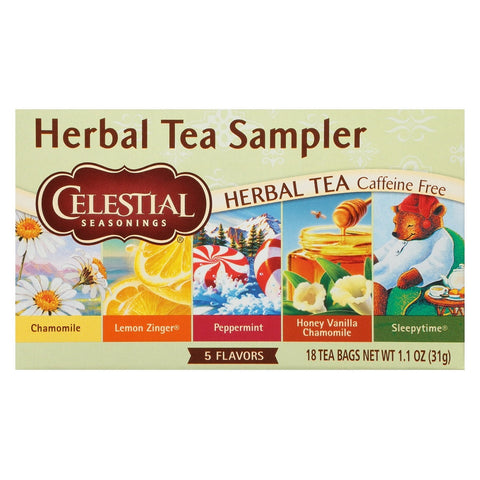 Celestial Herbal Tea Sampler / 18 Tea Bags