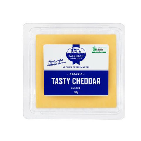 Barambah Organic Tasty Cheddar Sliced - 210g