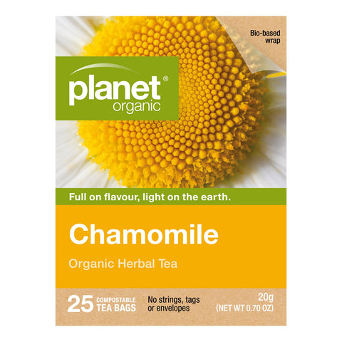 Planet Organic Chamomile Herbal Tea | 25 Tea Bags