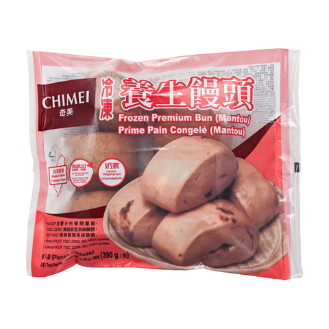 Chi Mei Frozen Premium Bun (Mantou) 390g - 6 Pieces