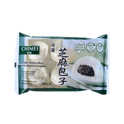 Chi Mei Frozen Sesame Bun 390g - 6 Pieces