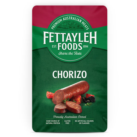 Fettayleh Foods Australian Beef Chorizo 400g