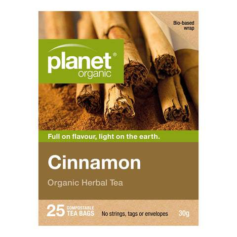 Planet Organic Cinnamon Herbal Tea | 25 Tea Bags