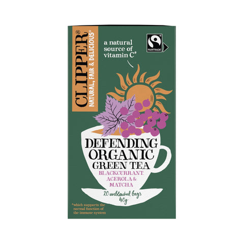 Clipper Defending Organic Green Tea x 20 Tea Bags