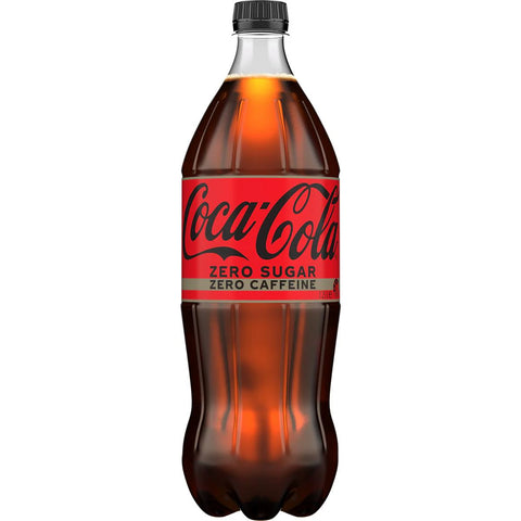 Coca - Cola Caffeine Free Zero Sugar Soft Drink Bottle 1.25l