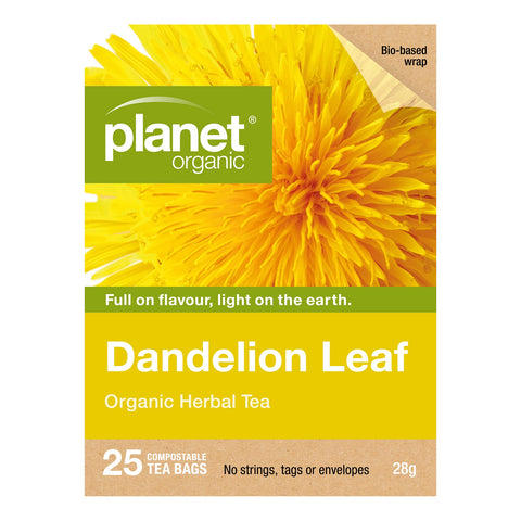 Planet Organic Dandelion Herbal Tea | 25 Tea Bags