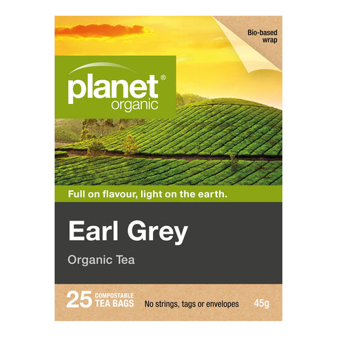 Planet Organic Earl Grey Herbal Tea | 25 Tea Bags