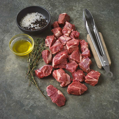 Free Range Grass Fed Lamb Shoulder Diced 1kg