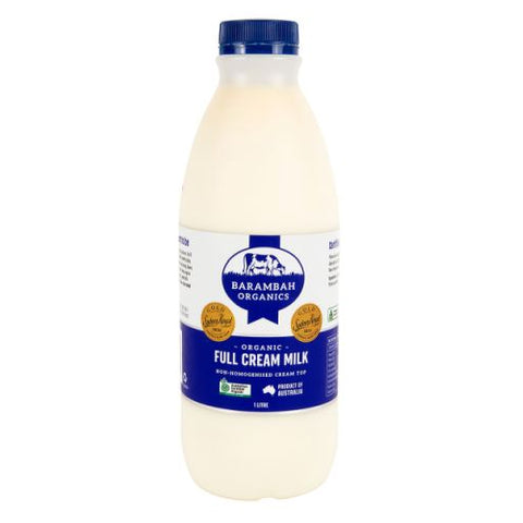 Organic Full Cream Milk 1L