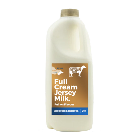 Gippsland Jersey Full Cream Milk  2L