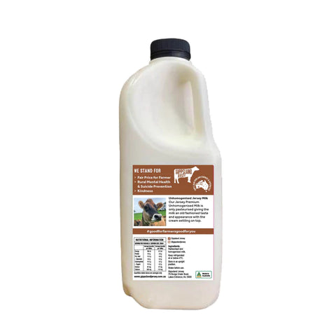 Gippsland Jersey Unhomogenised Milk   2L