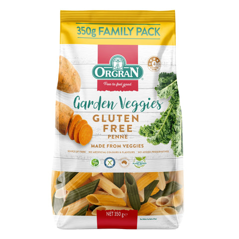 Orgran Gluten Free Pasta Garden Veggies Penne 350g