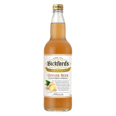 Bickford's Ginger Beer Flavoured Cordial 750mL