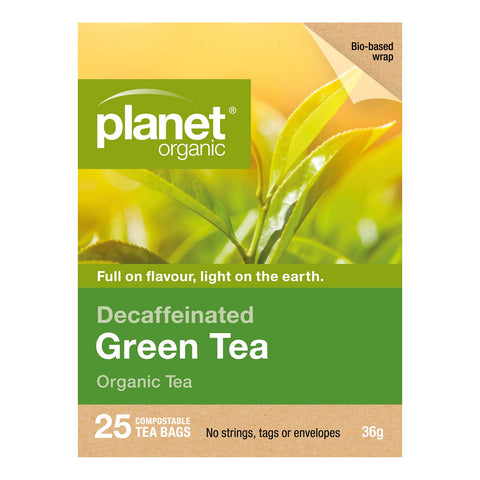 Planet Organic Decaffeinated Green Tea | 25 Tea Bags