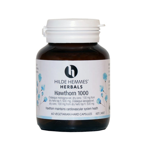 Hilde Hemmes' Herbals Hawthorn 1000 – 60 Capsules