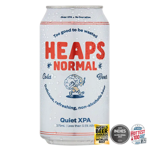 Heaps Normal Quiet XPA Non Alcoholic Beer 4x375ml