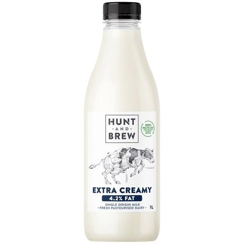 Hunt & Brew Extra Creamy Milk  1L