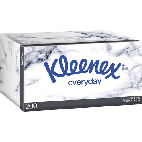 Kleenex Everyday 2 Ply Facial Tissues 200 Pack