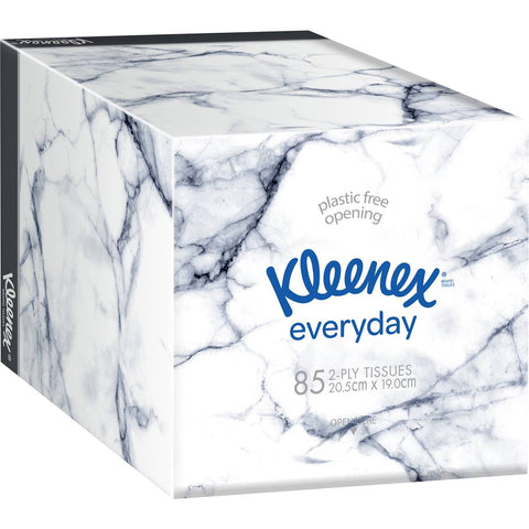 Kleenex Everyday 2 Ply Facial Tissues Cube 85 Pack