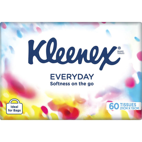 Kleenex Everyday On The Go Facial Tissues 60 Pack