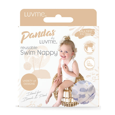 Pandas by Luvme Reusable Swim Nappy | AZTEC 1Pk