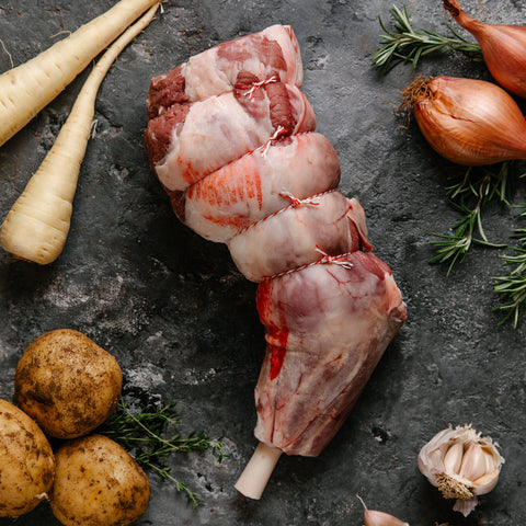 Free Range Grass Fed Easy Carve Lamb Leg Roast approx 1.6kg