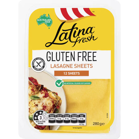 Latina Fresh Gluten Free Lasagne Sheets 280g