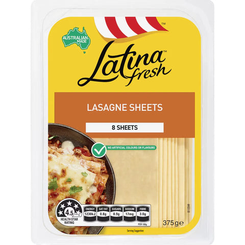 Latina Fresh Lasagne Sheets Sheets 375g