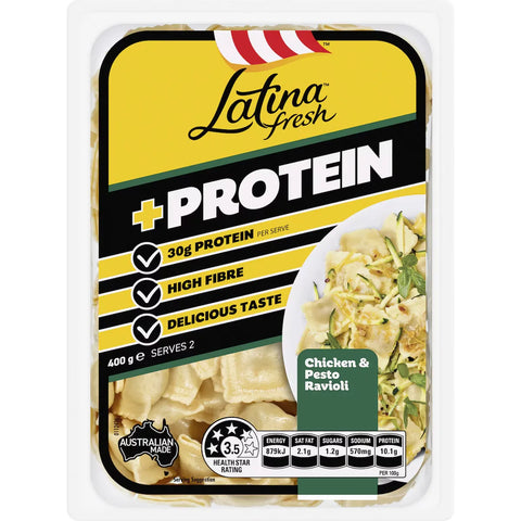 Latina Fresh Protein Chicken & Pesto Ravioli 400g