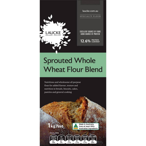 Laucke Sprouted Whole Wheat Flour Blend 1kg – 