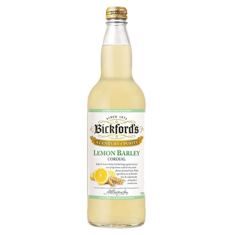 Bickford's Lemon Barley Cordial 750mL