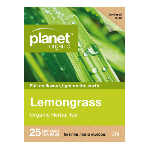 Planet Organic Lemongrass Herbal Tea | 25 Tea Bags